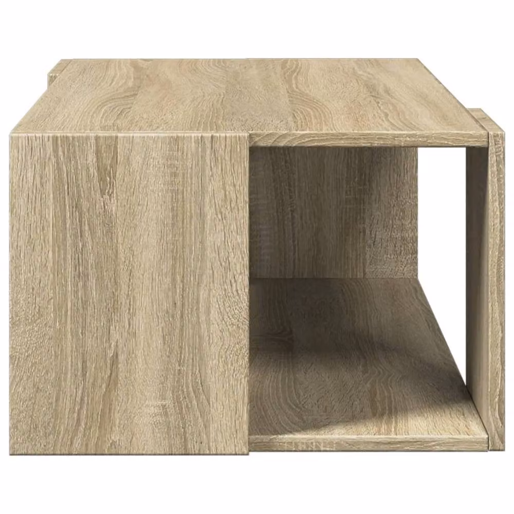 Berkfield Home Sonoma Oak Decorative Coffee Table in Light Tan, W/D/H: 89.5 x 48 x 30 cm – 3