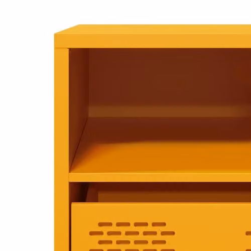 vidaXL Industrial TV Cabinet in Mustard Yellow, W/D/H: 101.5 x 39 x 43.5 cm – 4
