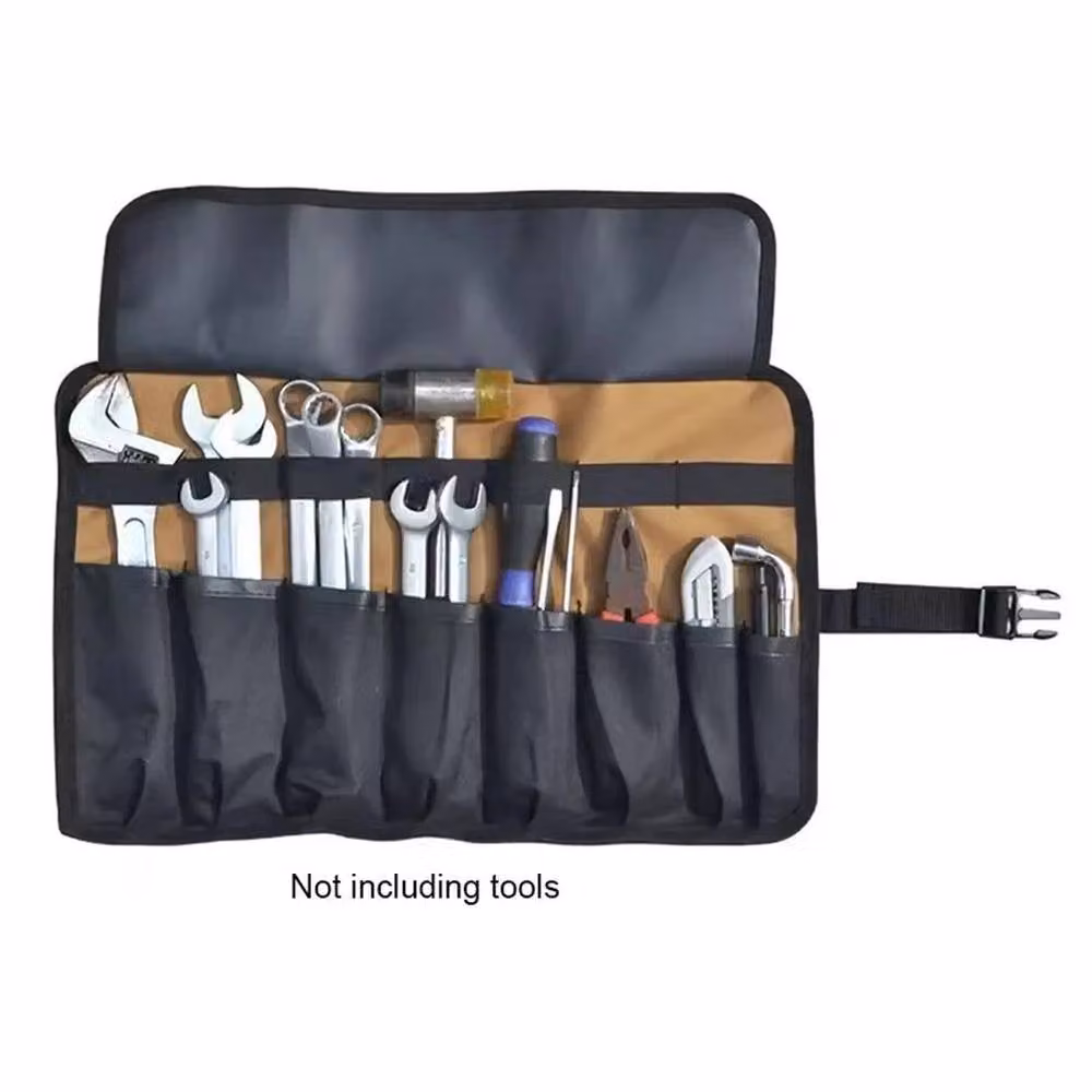 VOGREX Roll-Up Oxford Wrench Tool Storage Pouch in Beige or Black – 4