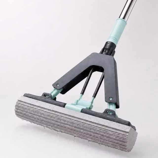 Nordara Multicolour Self-Wringing PVA Sponge Mop with Microfibre and Plastic Multi-Surface Cleaner