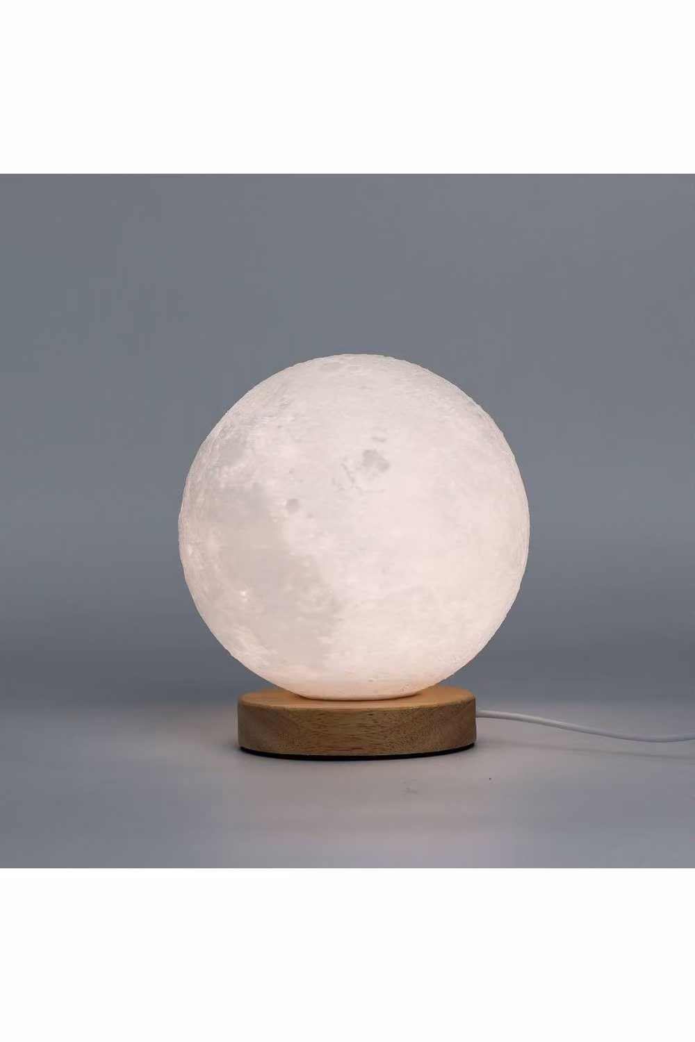 KDMD Moon New Wave USB Tabletop Lamp in White with 3 Brightness Settings – 2