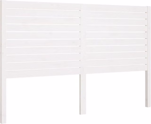 Berkfield Home White Rustic Solid Pine Wood Bed Headboard W: 186 cm, D: 4 cm, H: 100 cm – 1
