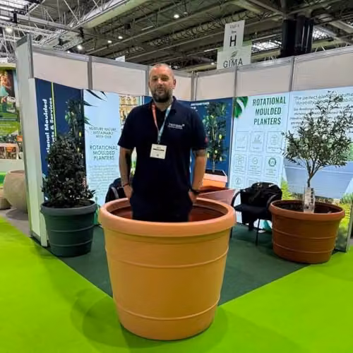Trifibre Classic Roto Moulded Planter Tub, Terracotta and Brown, W: 104 cm, D: 90 cm – 4