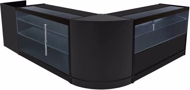 Monstershop Vega LED Shop Counter Set K1500, C1500, TB60 & CM60 in Black – 1