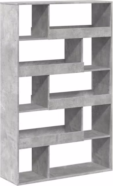 Berkfield Home Room Divider in Concrete Grey, W/D/H: 100 x 33 x 156.5 cm