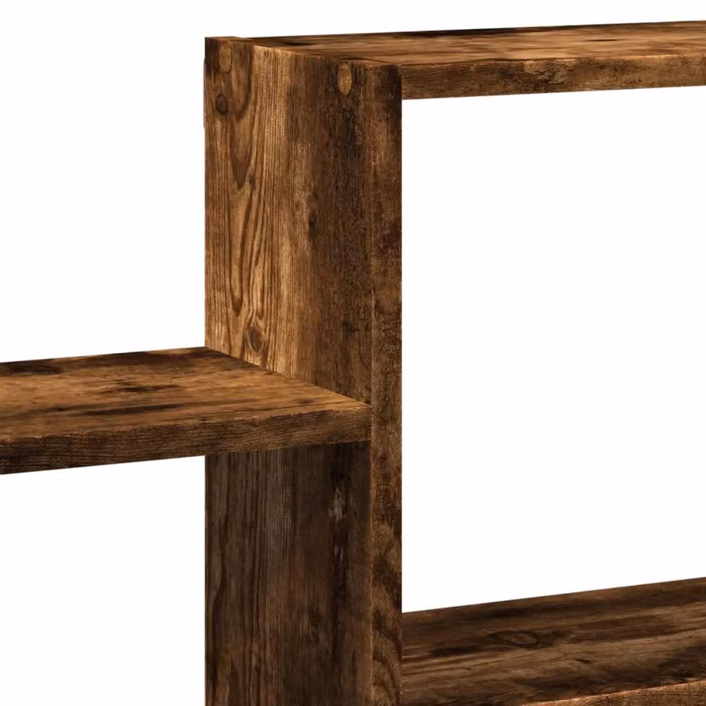 Berkfield Home Smoked Oak Wall Shelf, Brown, W/D/H: 96 x 18 x 60 cm – 5