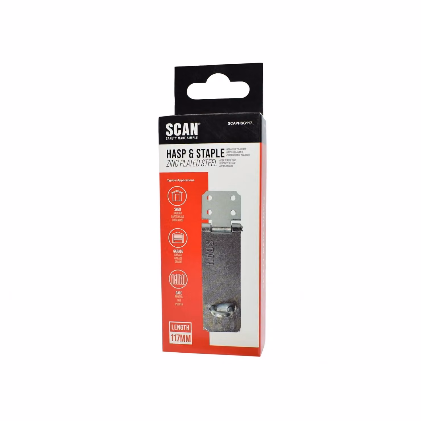 Scan Steel Hasp and Staple in Silver and Multicolour – 2