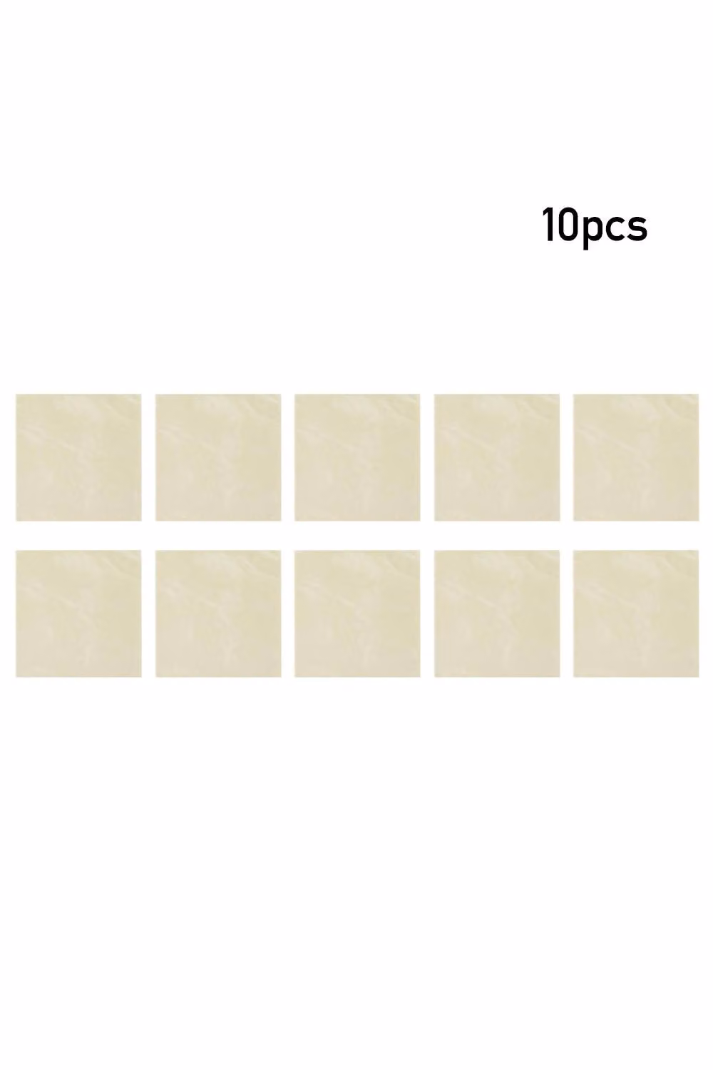 Living and Home 10pcs White Jade Marble Self-Adhesive PVC Wallpapers, W/D: 40 x 40 cm – 2