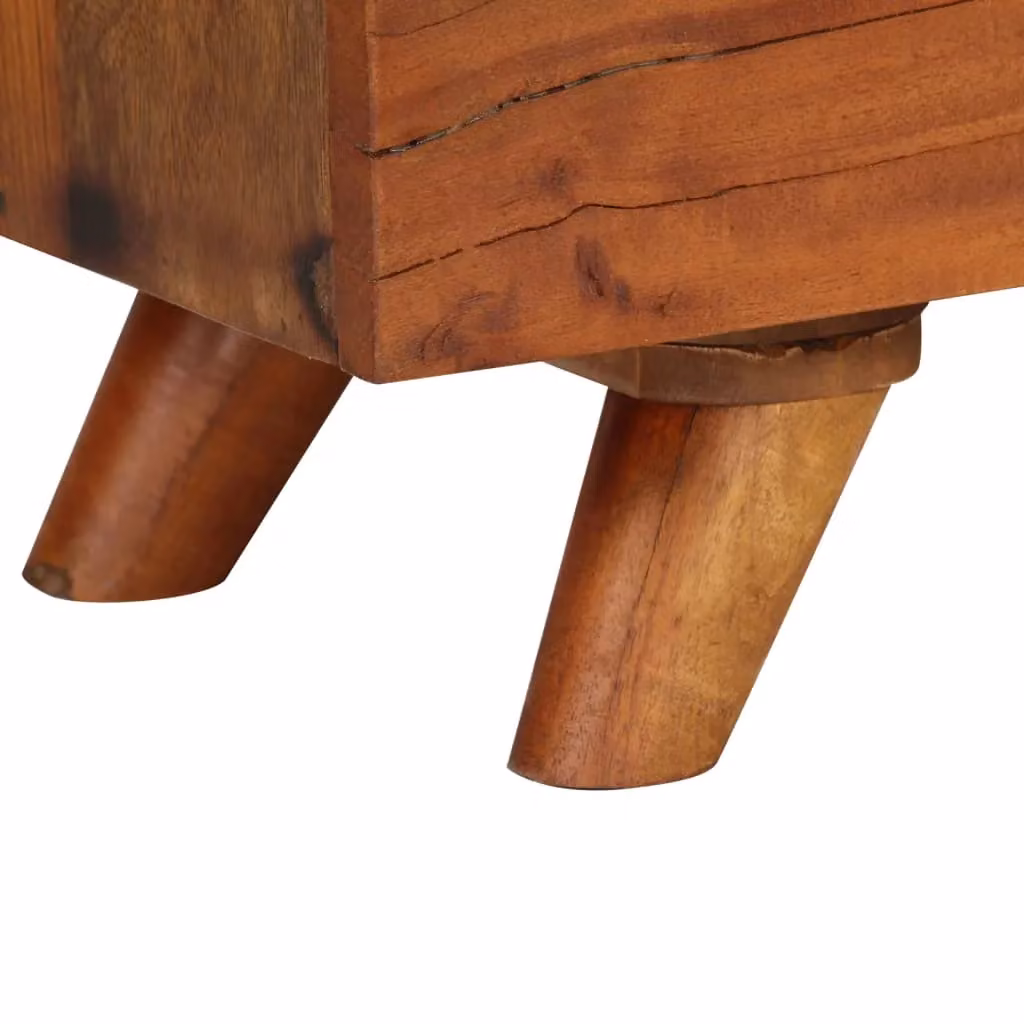 Berkfield Home Retro Solid Reclaimed Wood TV Cabinet in Brown, W/D/H: 140 x 40 x 40 cm – 4