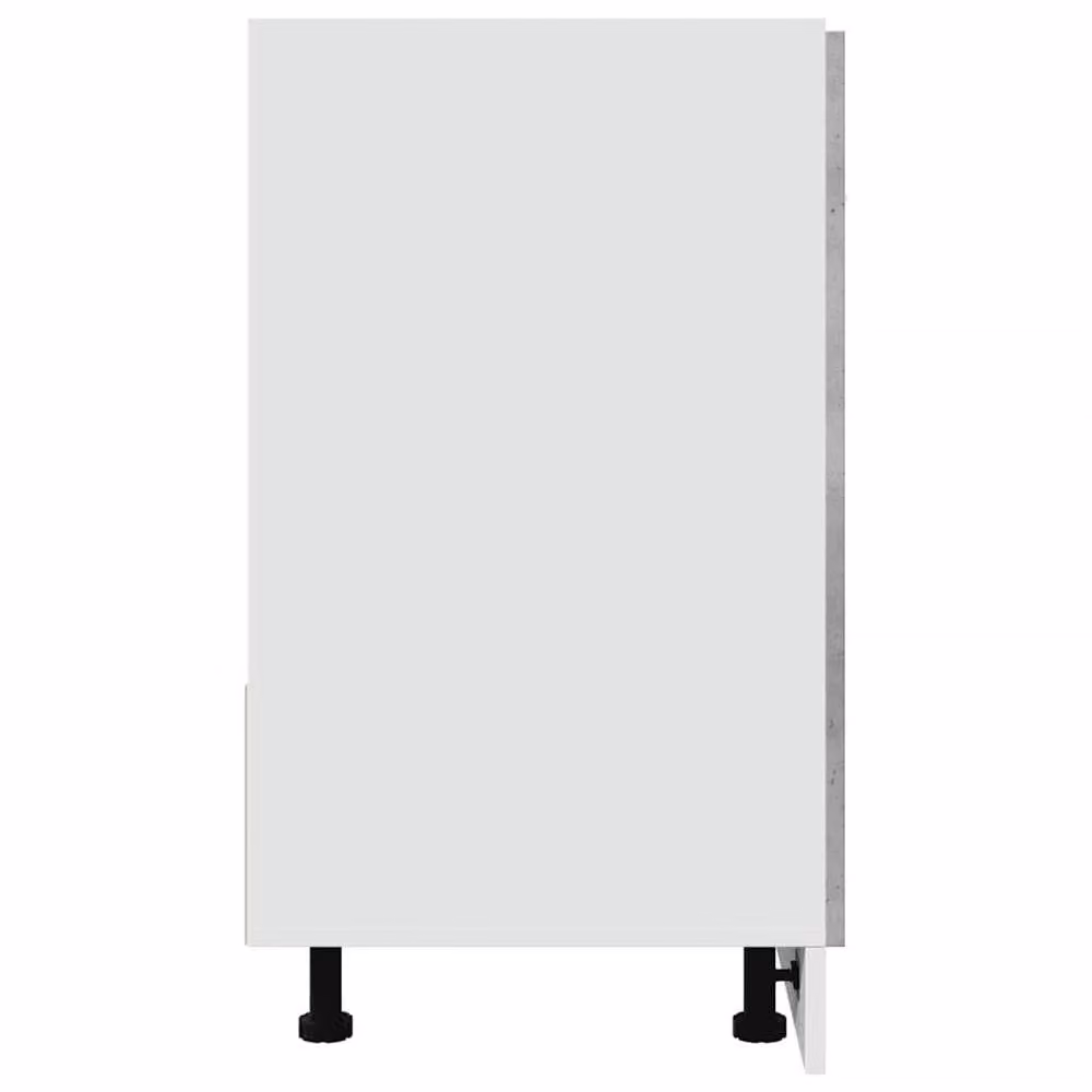 Berkfield Home Lyon Concrete Grey Sink Bottom Cabinet, W: 80 cm, D: 46 cm, H: 81.5 cm – 2