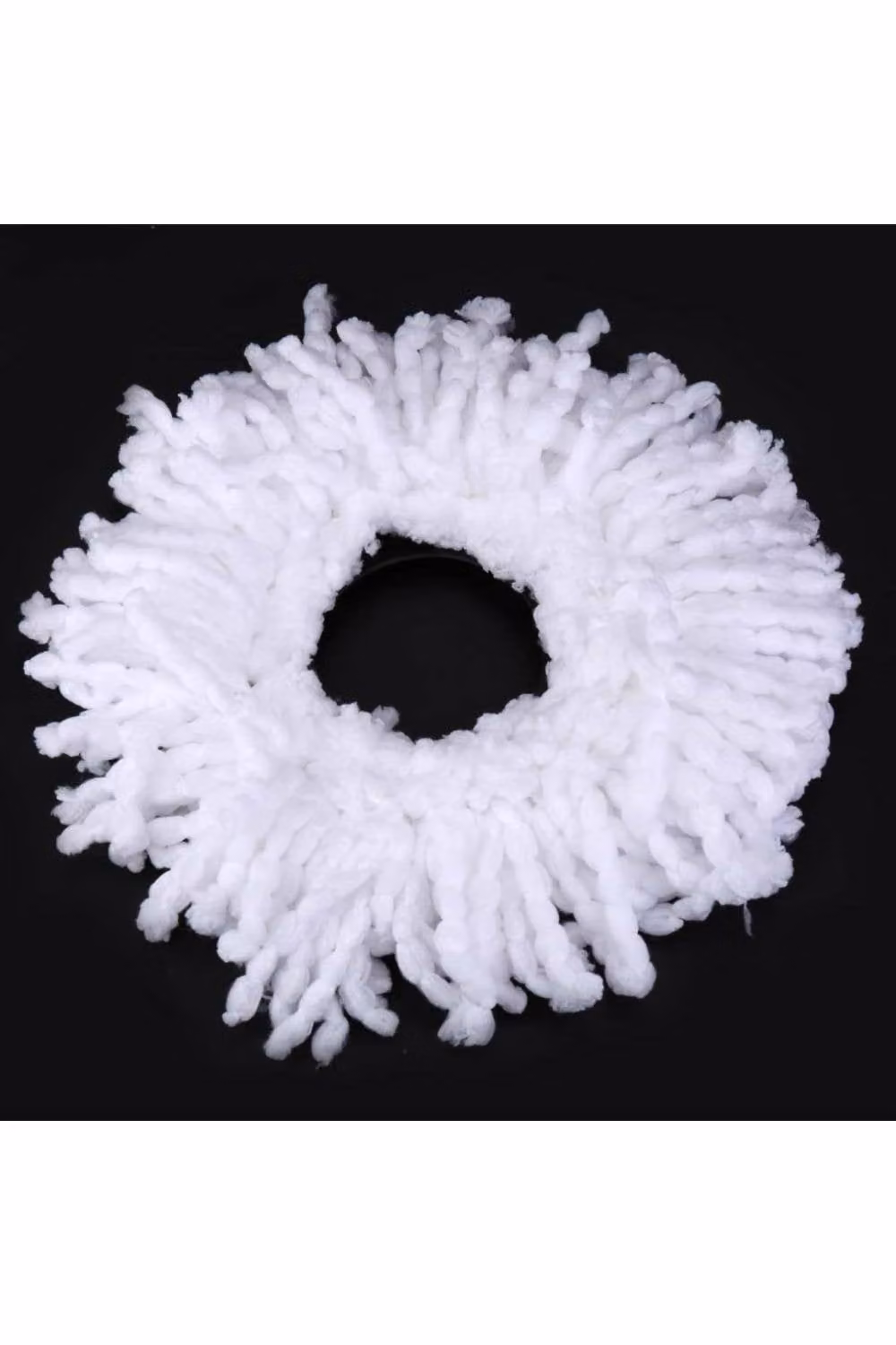 KDMD 2 Pack White Microfiber Spin Mop Head Refills for 360 Degree Rotating Mops, 38.1 cm – 3