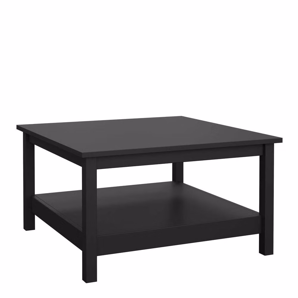 Wyld Haus Gossmere Matt Black Square Wood Coffee Table – 2