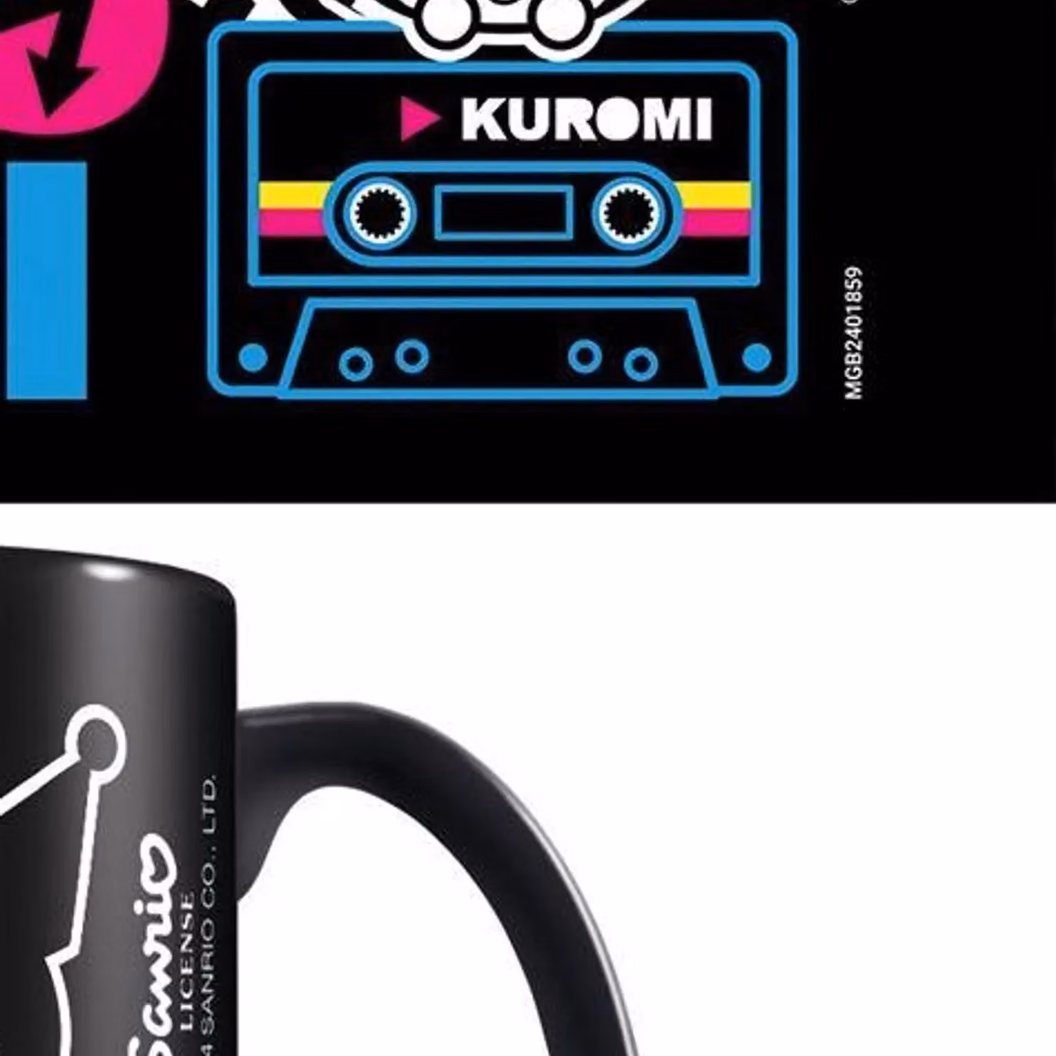 Sanrio Kuromi Punk Vibes Ceramic Mug in Black – 2
