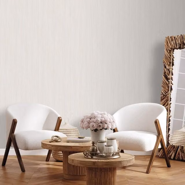 Muriva Alethia Abstract Textured Wallpaper in Grey, Black and Cream