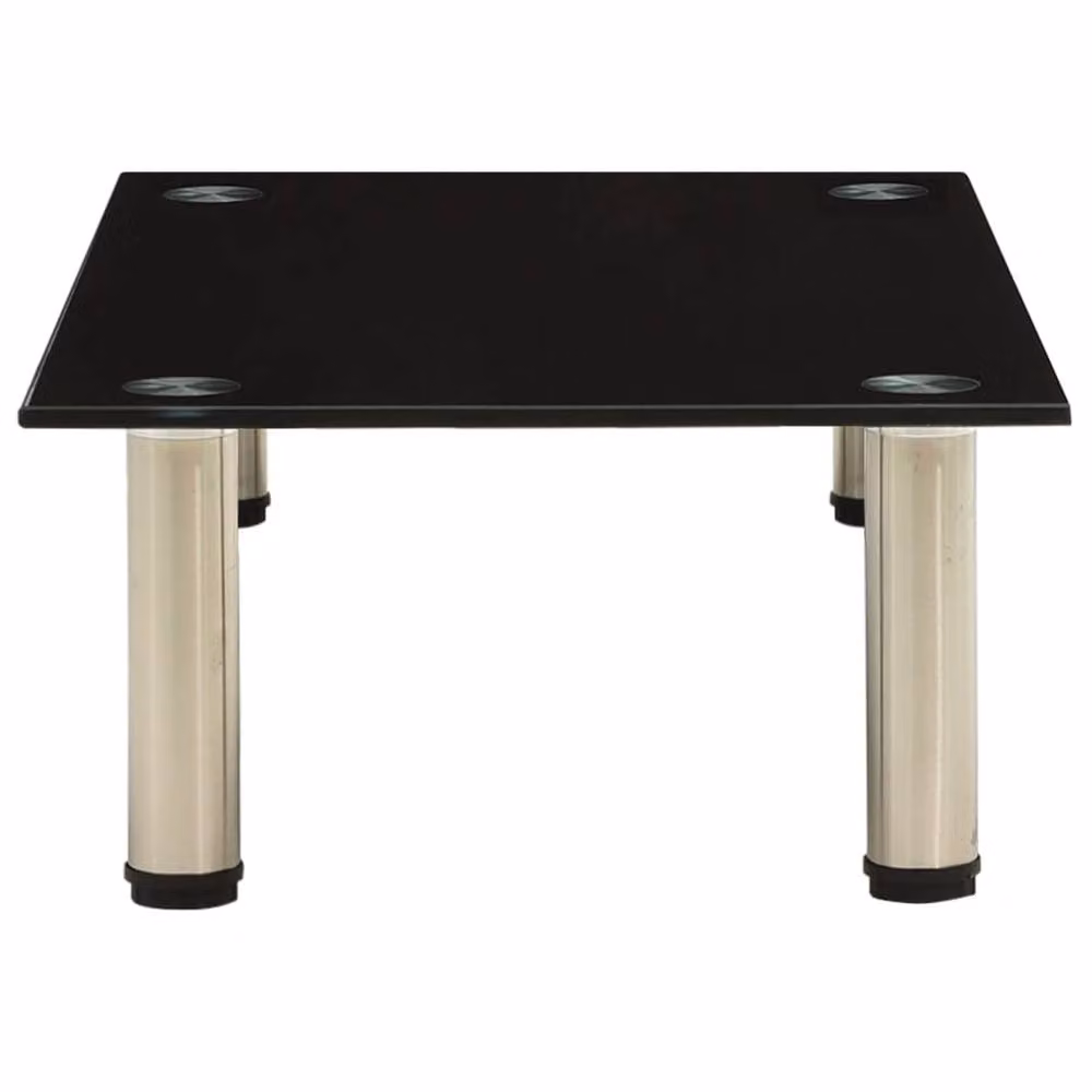 Berkfield Home Modern Black TV Stand with Tempered Glass, W/D/H: 60 x 35 x 17 cm – 3