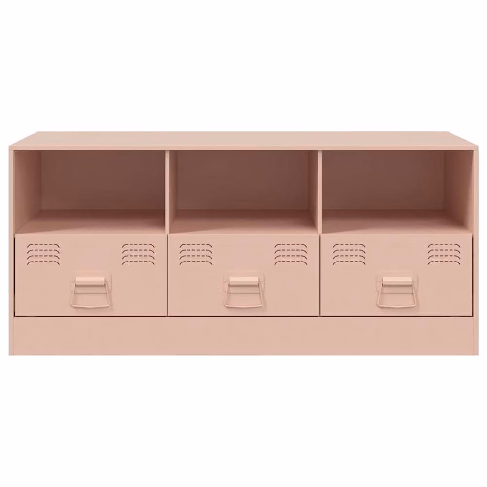 Berkfield Home Pink Metal TV Cabinet W/D/H: 99 x 39 x 44 cm – 4
