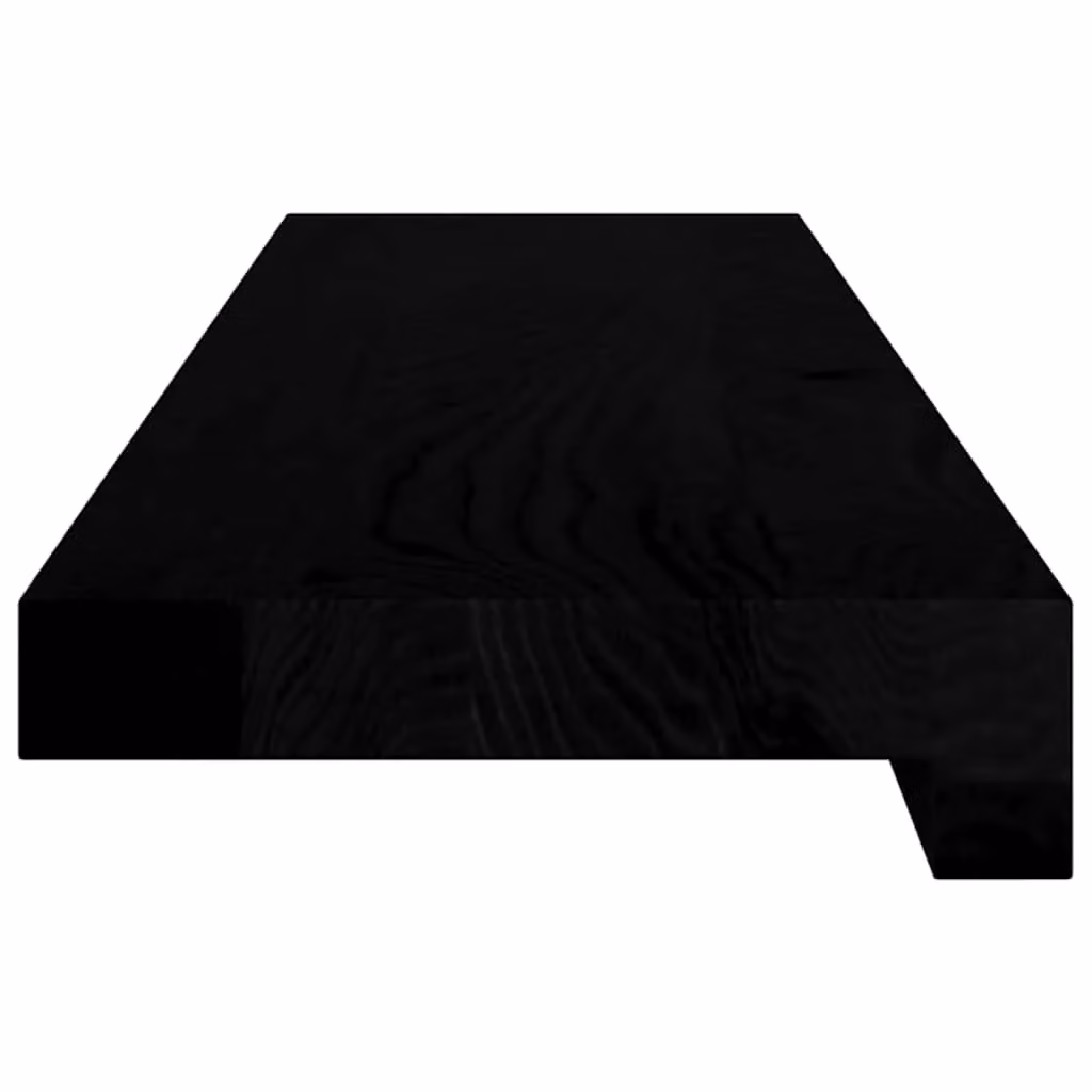 Berkfield Home Solid Oak Wood Window Sills, 2 Pieces, Dark Brown, W: 80 cm, D: 15 cm, H: 2 cm – 4