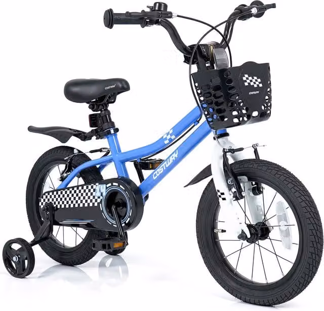 Costway Childrens Training Bicycle in Blue