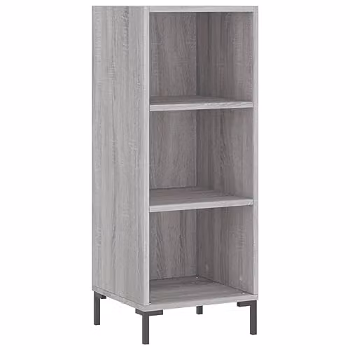 vidaXL Grey Sonoma Sideboard in Engineered Wood W/D/H: 34.5 x 32.5 x 90 cm – 1