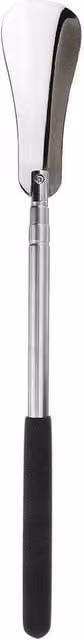 PAWNORA Long Handle Extendable Shoe Horn in Black
