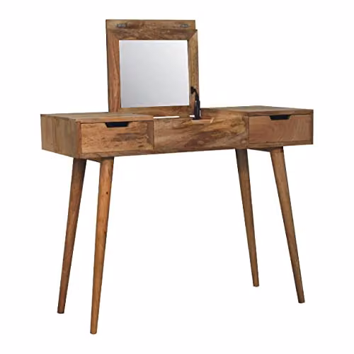 Artisan Furniture Classic Mango Wood Dressing Table in Brown, W/D/H: 100 x 40 x 78 cm – 2