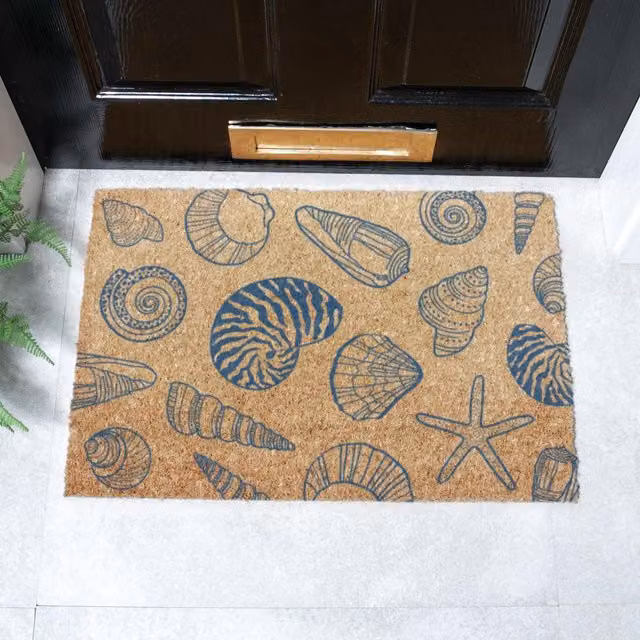 Artsy Mats Shells Doormat in Brown, W/D: 60 x 40 cm – 1