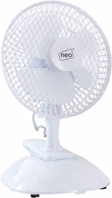 Neo Mini Clip Base Mount Desk Fan, White