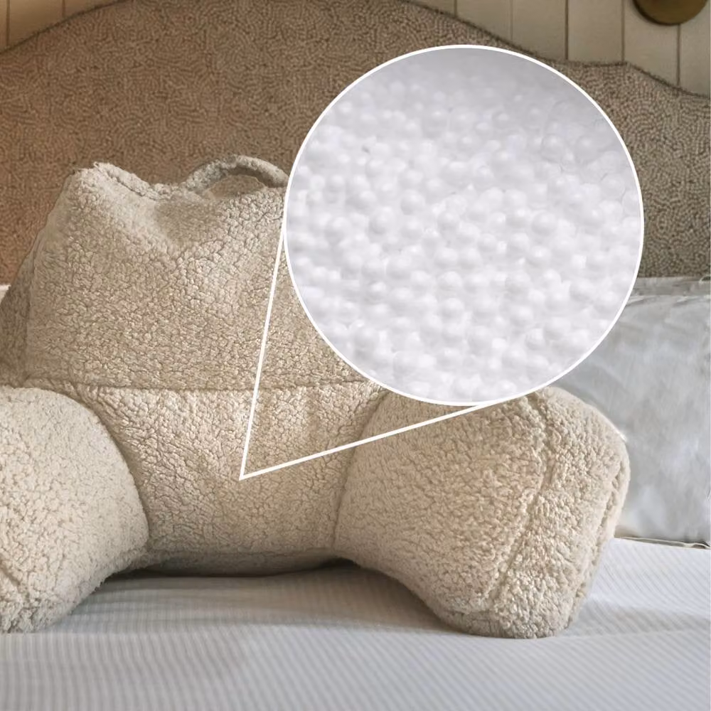 icon Kingston Faux Fur Classic Bean Bag and Cuddle Cushion in Beige – 4