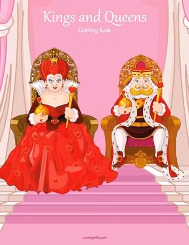 Kings and Queens Colouring Book 1: Volume 1 for Adults by Createspace, Multicolour