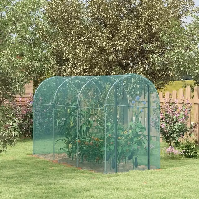 OUTSUNNY Green Fruit Cage Plant Protection Tent W/D/H: 120 x 360 x 190 cm – 1