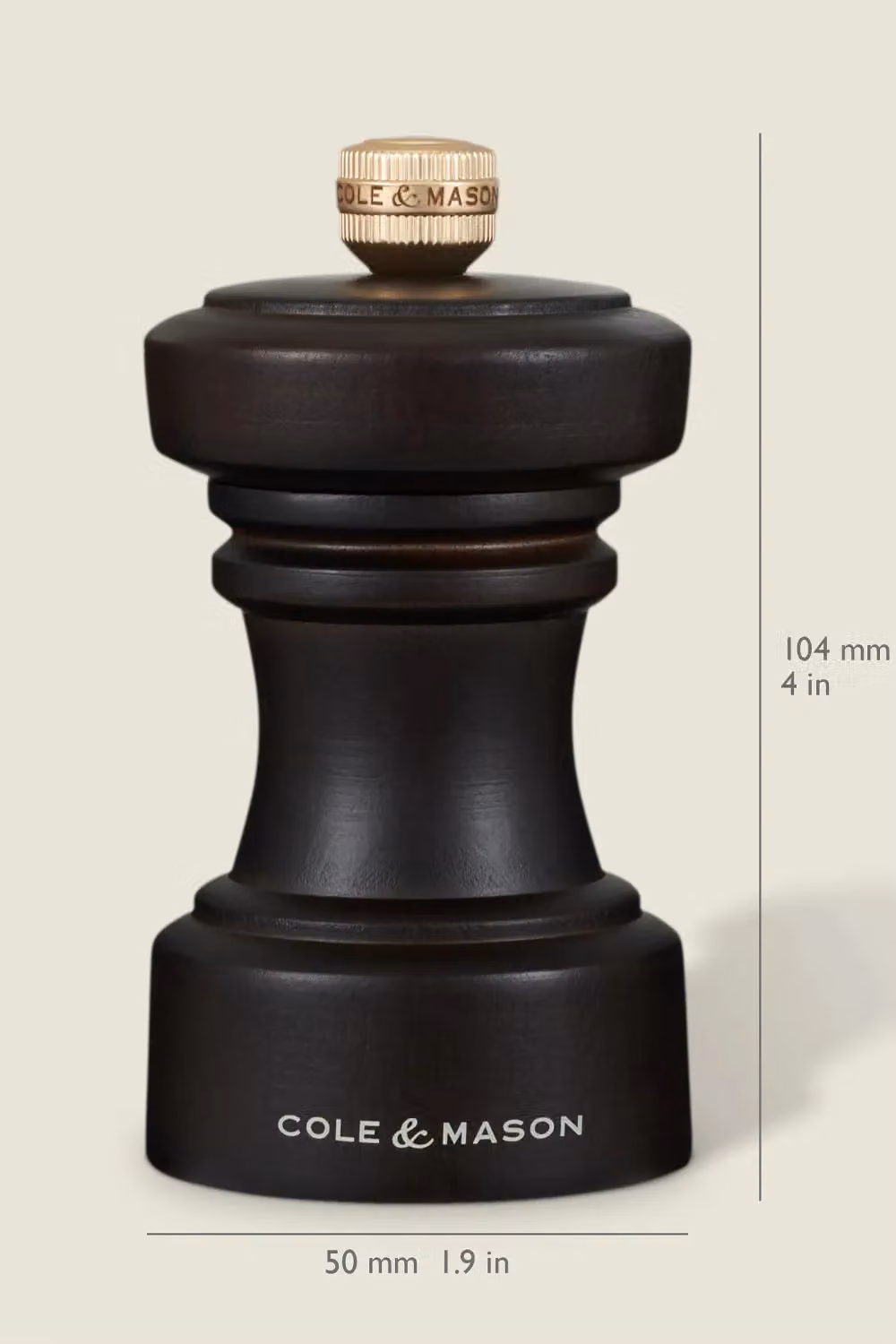 Cole & Mason Hoxton Salt and Pepper Mill Gift Set in Brown Beech Wood – 7