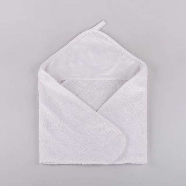 Junior Joy White Hooded Towel