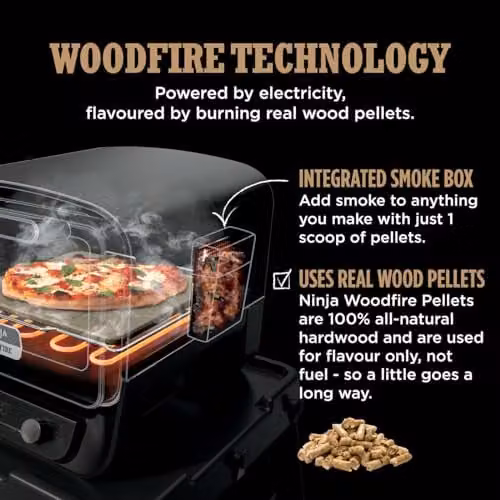 Ninja Woodfire Electric Outdoor Pizza Oven, Orange, OO101UK – 8