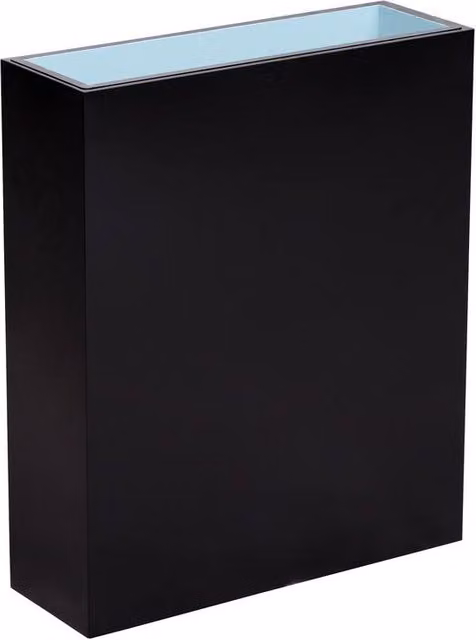Primrose Black Tall Trough Style Zinc Planter with Plastic Insert, H: 90 cm – 3