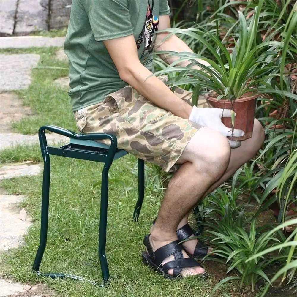 FLAVORA Easy Relax Garden Kneeler Chair and Gardening Work Stool in Green – 5