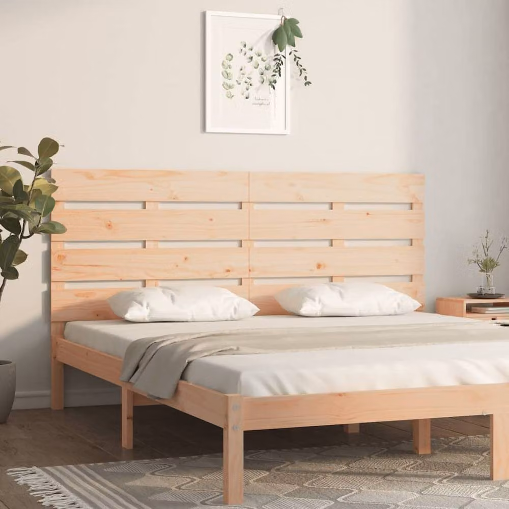 Berkfield Home Solid Pine Wood Headboard in Light Brown, W/D/H: 180 x 3 x 80 cm – 2
