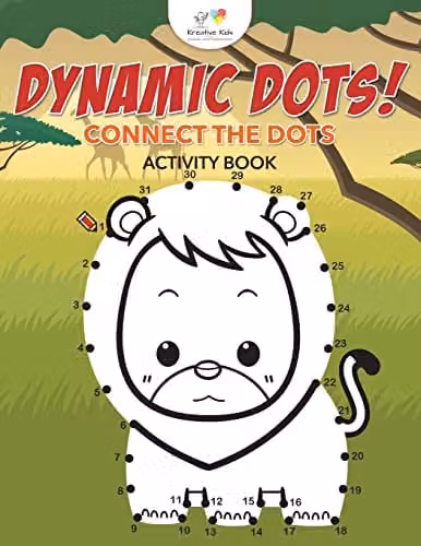 Kreative Kids Dynamic Dots! Connect the Dots Activity Book for Children, Multicolour