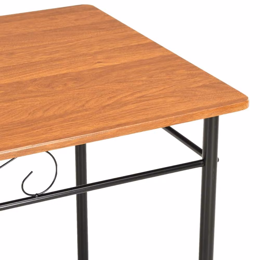 Berkfield Home Brown MDF Laminate Rectangular Dining Table W/D/H: 120 x 70 x 75 cm – 2