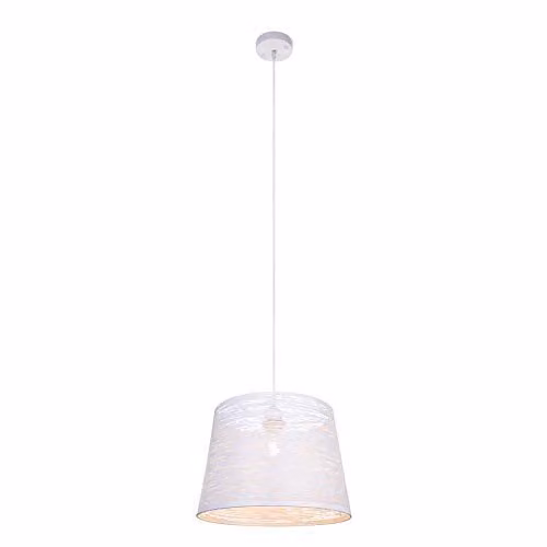 Netlighting Becca White Dome Pendant Ceiling Light with E27 Socket and Adjustable Height – 1