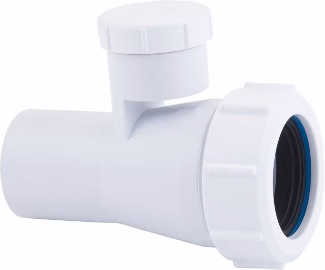 McAlpine 1 1/4 inch Anti Siphon Adaptor in White