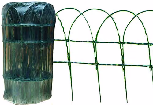 Samuel Alexander Green PVC Coated Galvanised Steel Garden Patio Border Fencing – 1