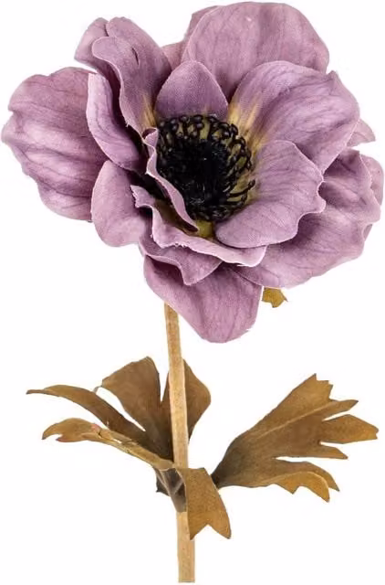Hill Interiors Anemone Artificial Flower in Purple