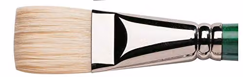 Winsor & Newton Short Flat Brush No. 14 with White Wood Handle – 3