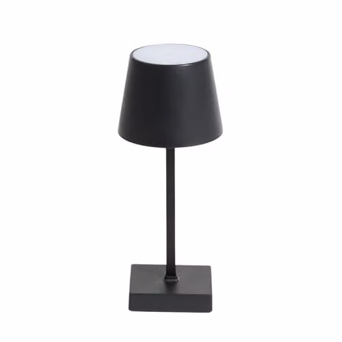 OHS Cordless LED Table Lamp in Black, Dimmable Touch Control Rechargeable Night Light for Bedroom and Reading