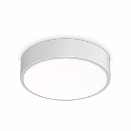 Netlighting Ray Integrated LED Semi Flush Ceiling Light, White, 2000Lm, 3000-4000K, IP44