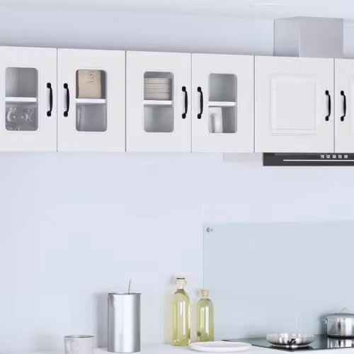vidaXL Kalmar Dishwasher Panels, 2 Pieces, White Engineered Wood