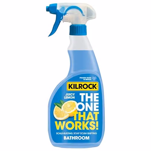Kilrock The One That Works Bathroom Cleaner Spray Juicy Lemon 750ml Blue