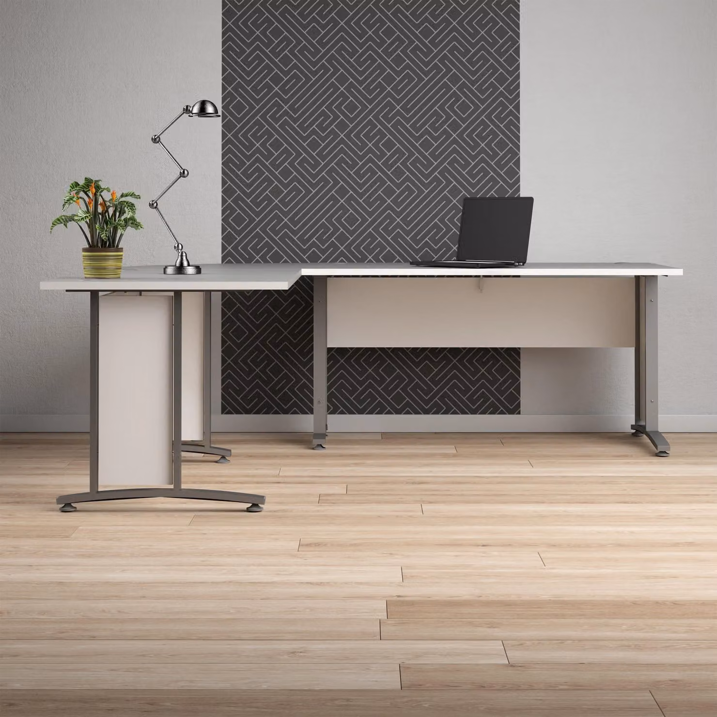 Furniture To Go Prima Modern White Writing Desk – 2