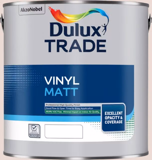 Dulux Matt Dispersion Paint in Pink, 2.5 l