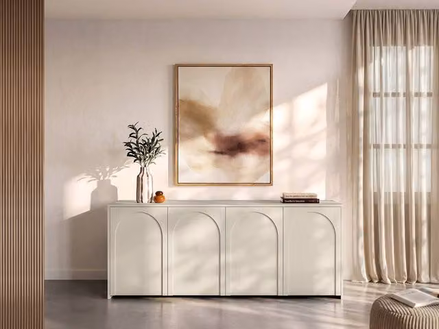 Maison Céphy NALYRA Sideboard with 4 Doors in Beige – 1